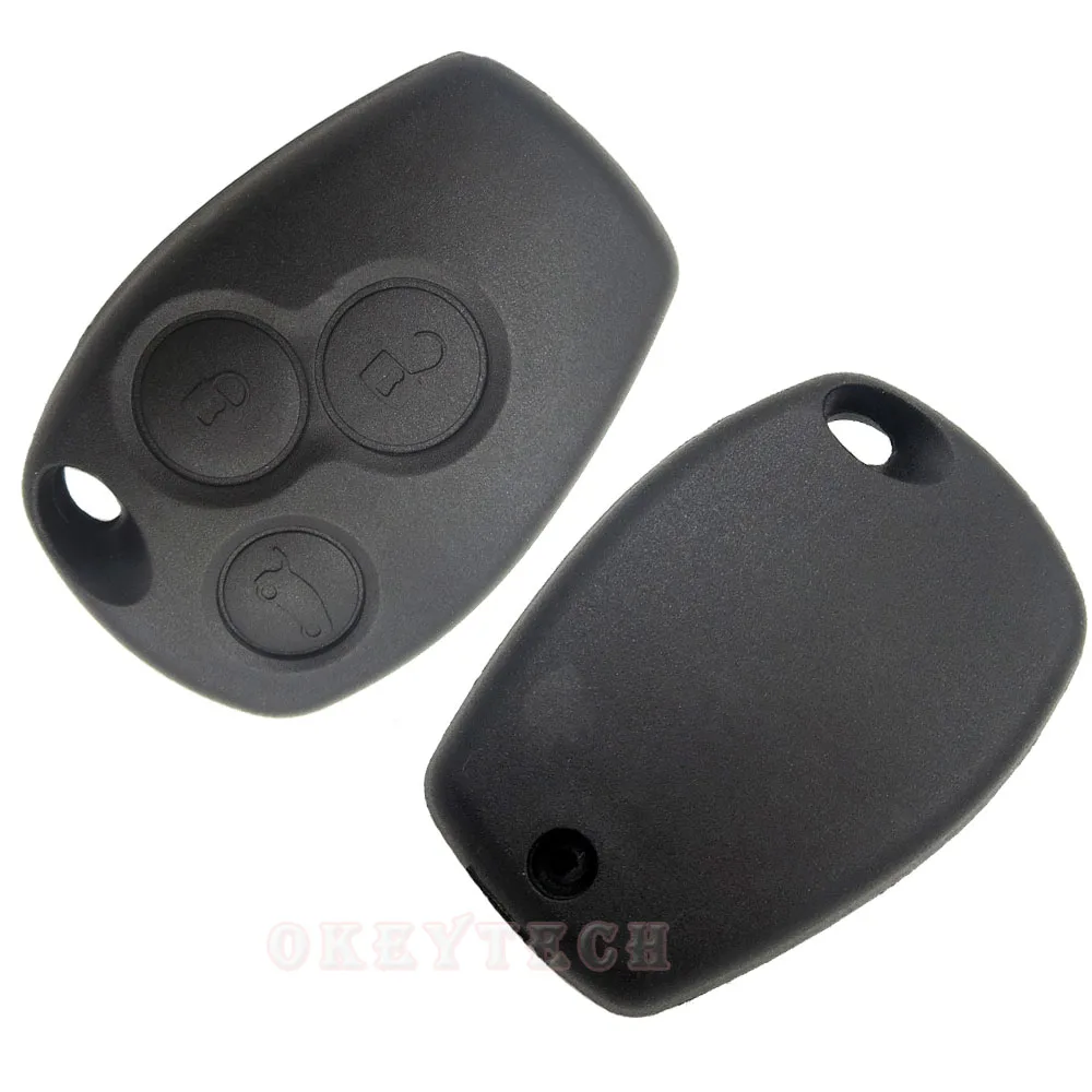 OkeyTech 10 шт./лот новейший 3 кнопки дистанционного ключа FOB оболочка для Renault Clio Modus