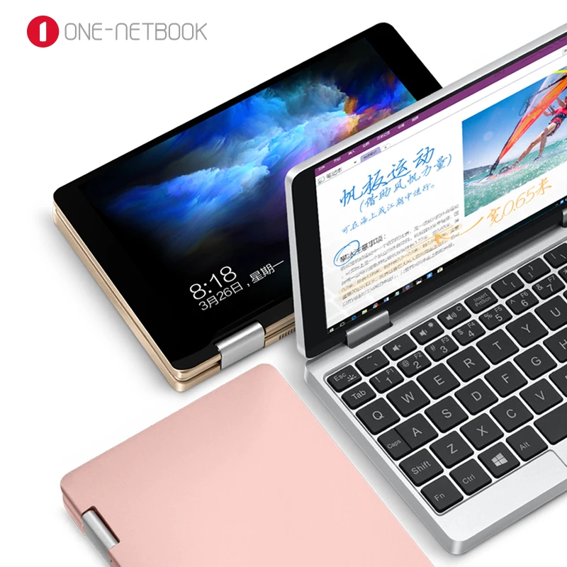 Onemix 7 дюймов Мини ноутбук алюминий в виде ракушки 8 г/128 г процессор Z8350 4 ядра Win 10