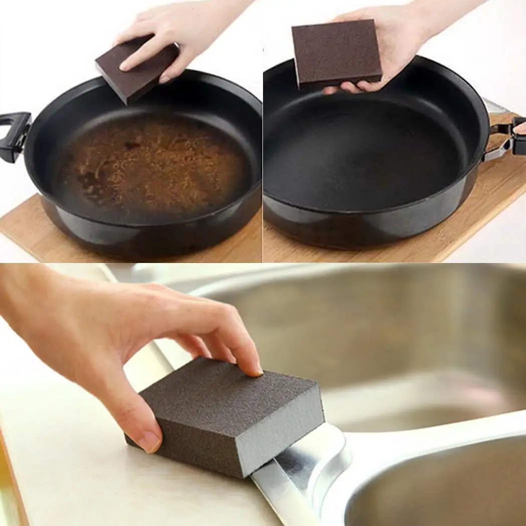 Новинка 2019 Высокое качество 1 шт Carborundum Волшебная кухонная губка щетка для мытья