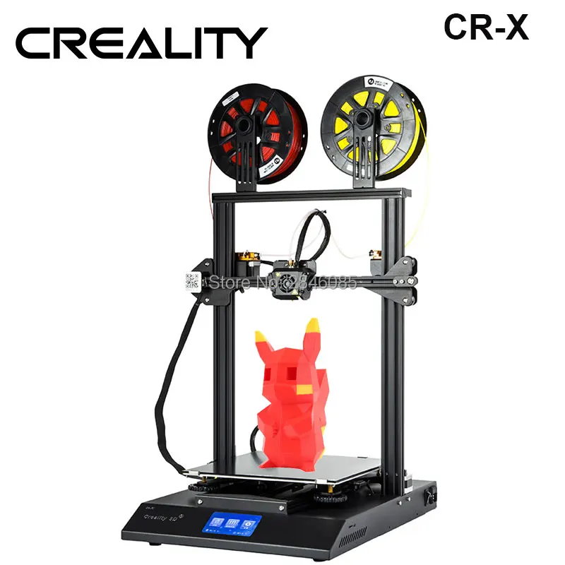 CREALITY 3D CR-X 3d принтер двойной цвет дополнительно DIY Набор сенсорный экран большой размер печати двойной вентилятор крутой