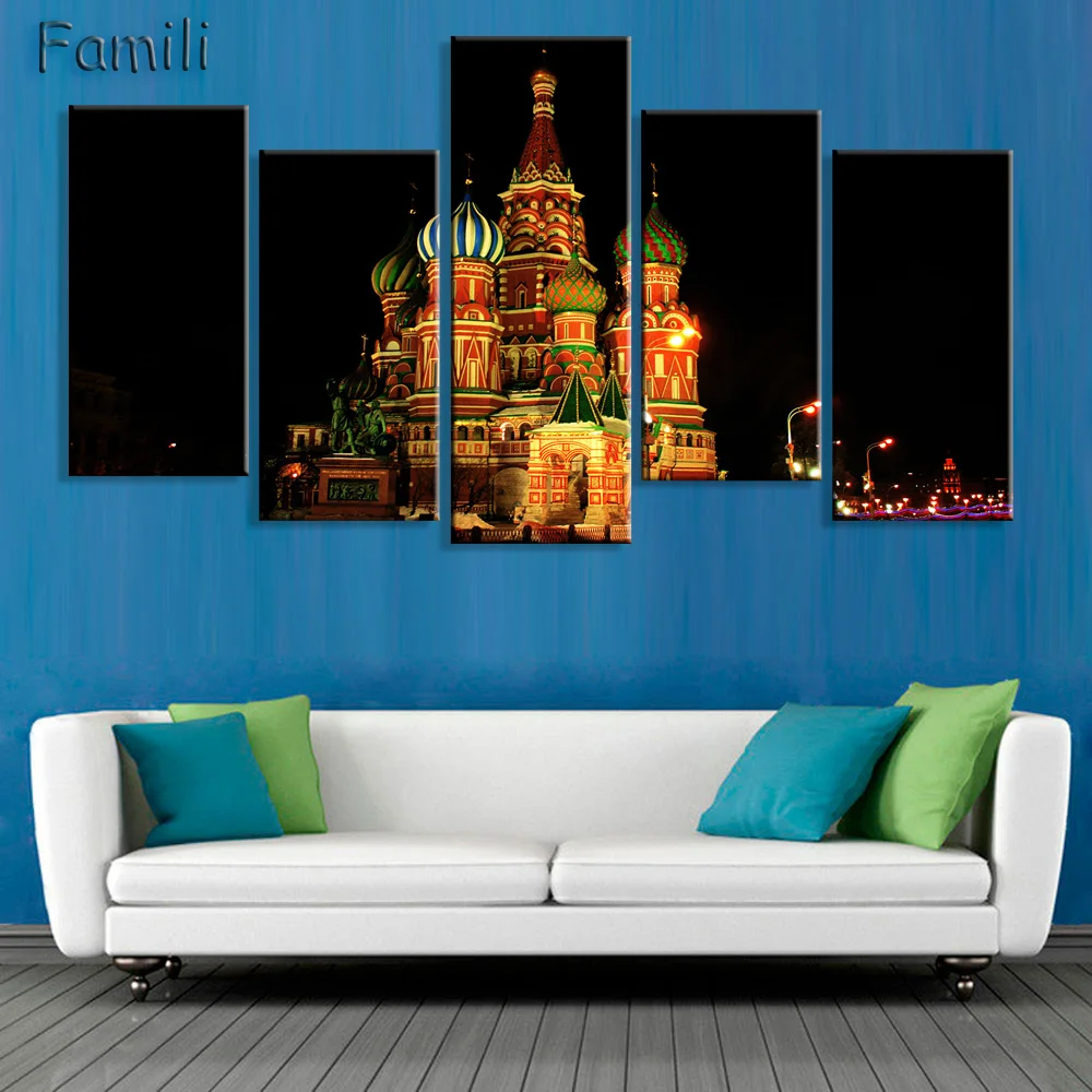 5 шт. для гостиной дома стены современное искусство украшение ткань постер России