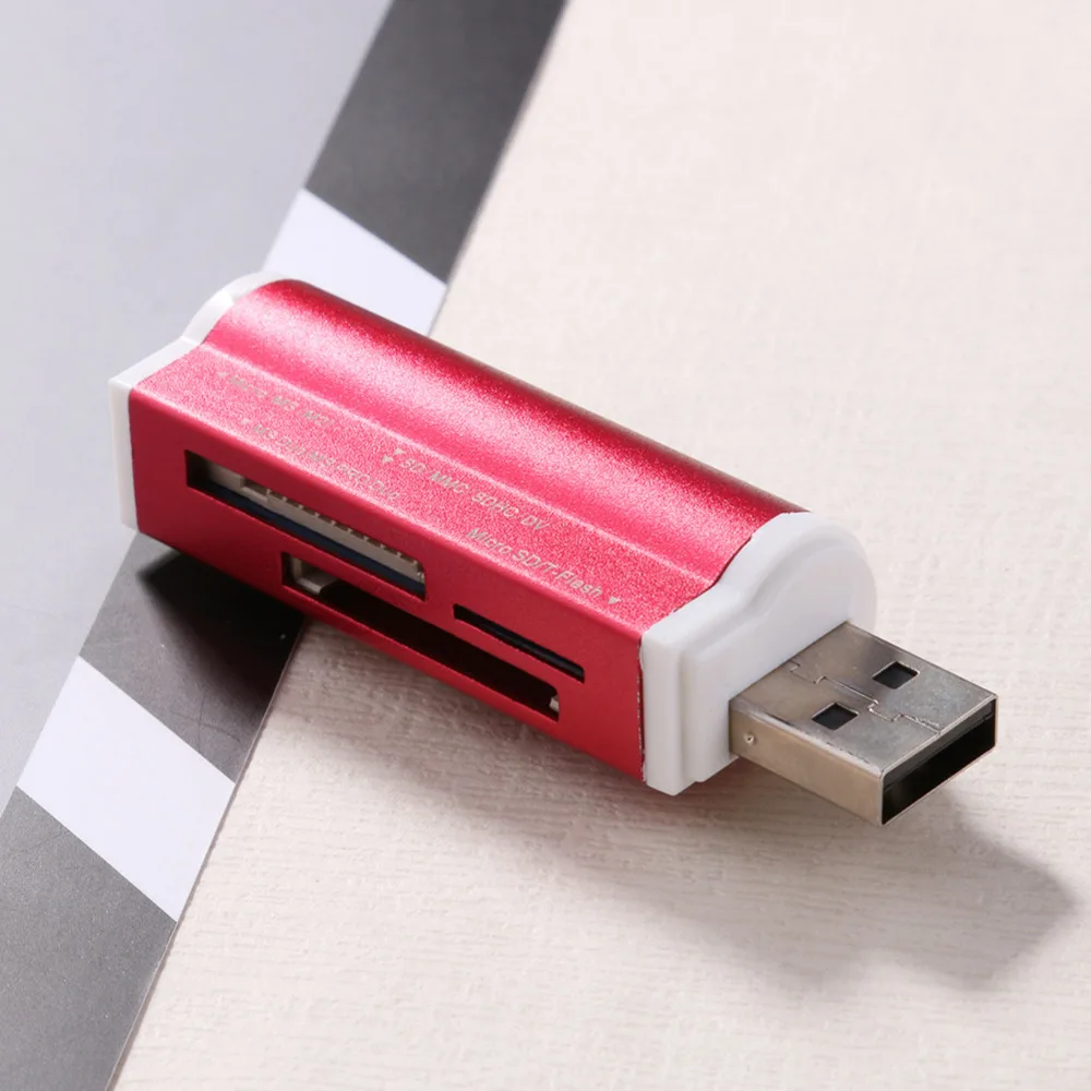USB2.0 4 в 1 мульти устройство для чтения карт памяти SD/SDHC/Mini SD/MMC/TF карты/MS Macbook |