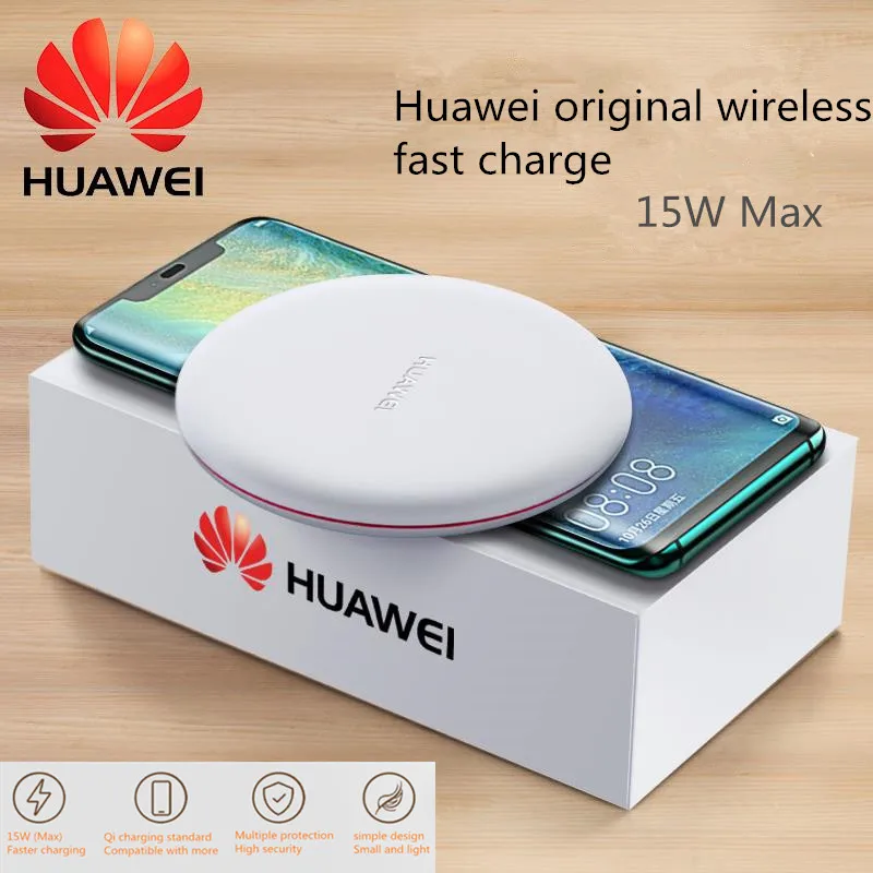 Оригинальное Беспроводное зарядное устройство Huawei для iPhone X Xs MAX XR 8 plus Быстрая
