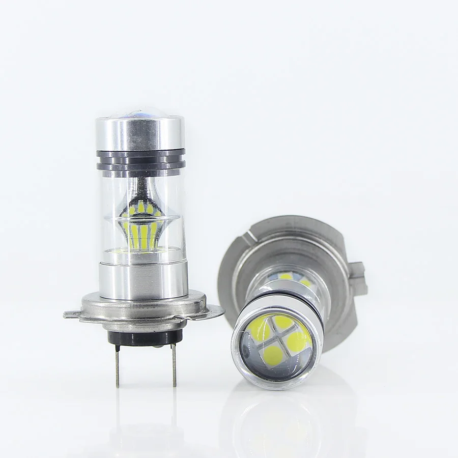 H7 Пара H11 led H8 противотуманные фары 9005 Автомобильные 9006 дневные лампы для Jeep H16 Противотуманные фары PY24W поворотник PSX24W дальнего света H10 для VW P13W - Испускаемый цвет: H7