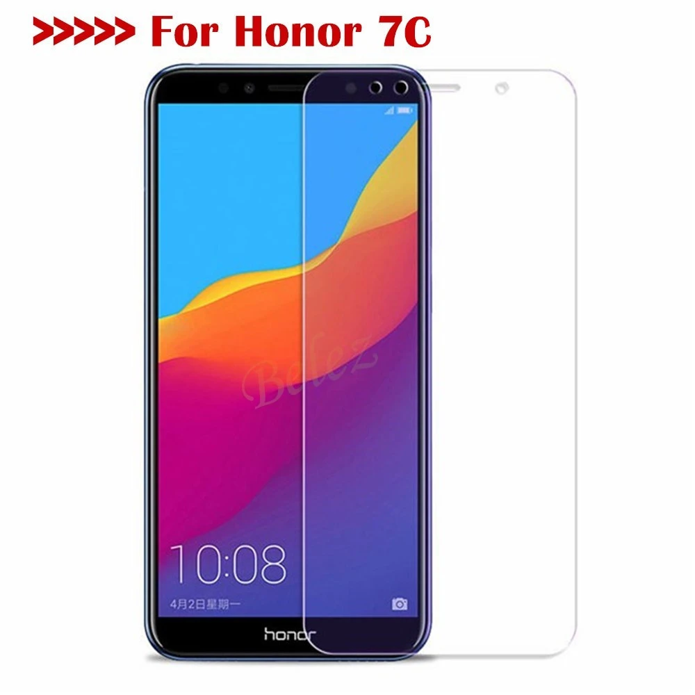 2 шт. закаленное стекло для huawei Honor 7C AUM-L41 Русская версия 5," экран протектор чехол на Honor 7C крышка Стекло защитный