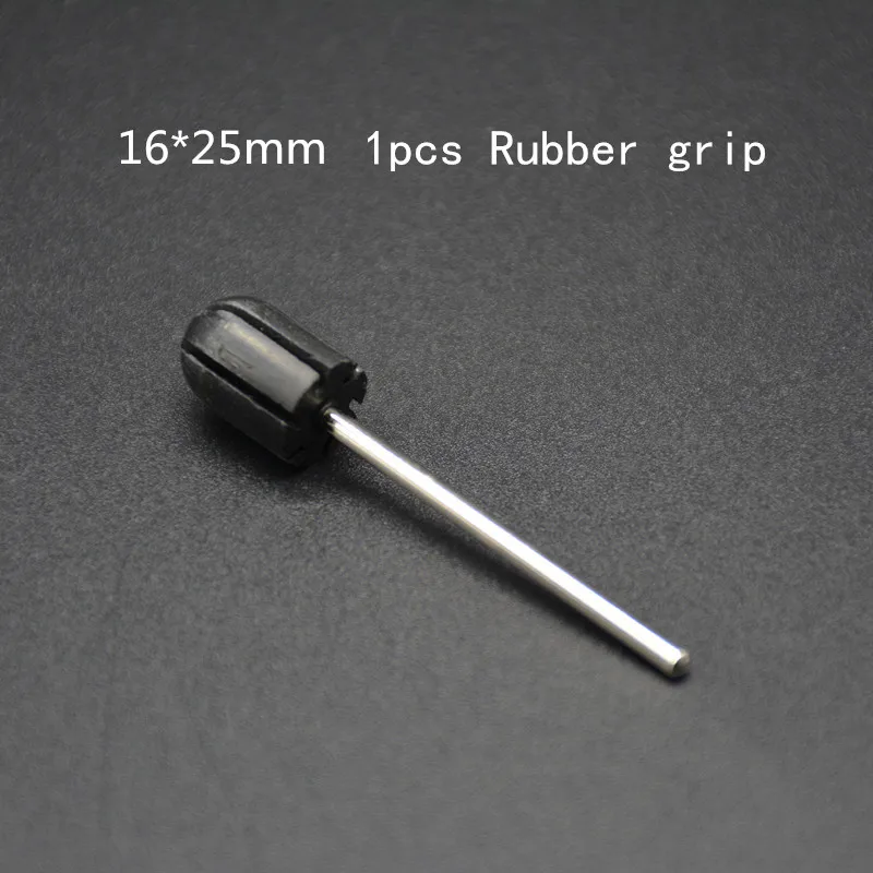1pc Rubber grip 1625 Удаление мозолей дизайн ногтей Шлифовальные колпачки для маникюра педикюра электрический сверлильный станок для ногтей инструменты для ногтей 16*25 мм - Цвет: 1pc Rubber grip 1625