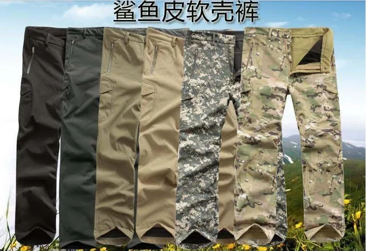 Lurker Shark Soft Shell V5.0 военные тактические брюки Водонепроницаемый ветрозащитный, для открытого спорта армейские камуфляжные флисовые охотничьи брюки