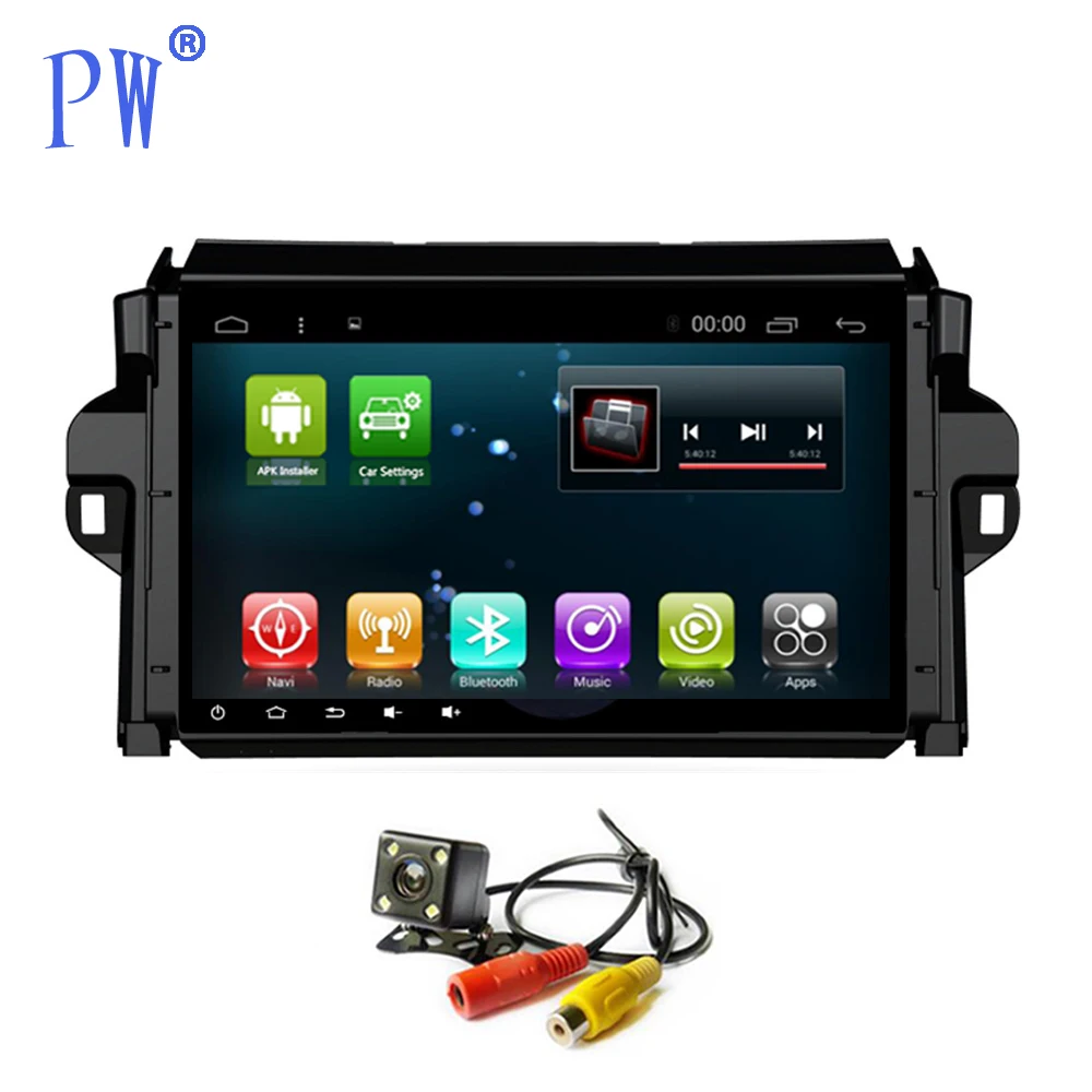 Android 7 1/8 0 автомобильный проигрыватель с радио и GPS Navi для Toyota Fortuner SW4 2015 + авторадио