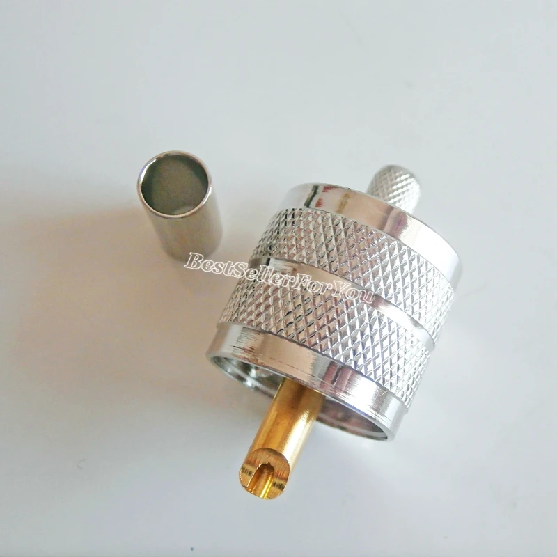 10X PL259 UHF паяльный обжим RG58 RG142 RG400 LMR195 LMR200 RF соединитель G|connector crimp|connector pl259connector male |