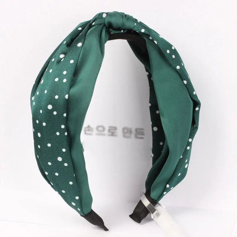 Повязка для волос из ткани женская модный Бандаж с перехлёстом однотонный тюрбан