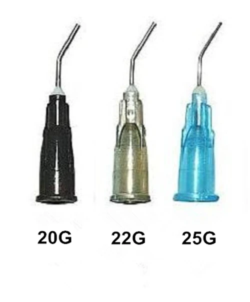 100 шт/пакет стоматологические предварительно изогнутые наконечники иглы 18