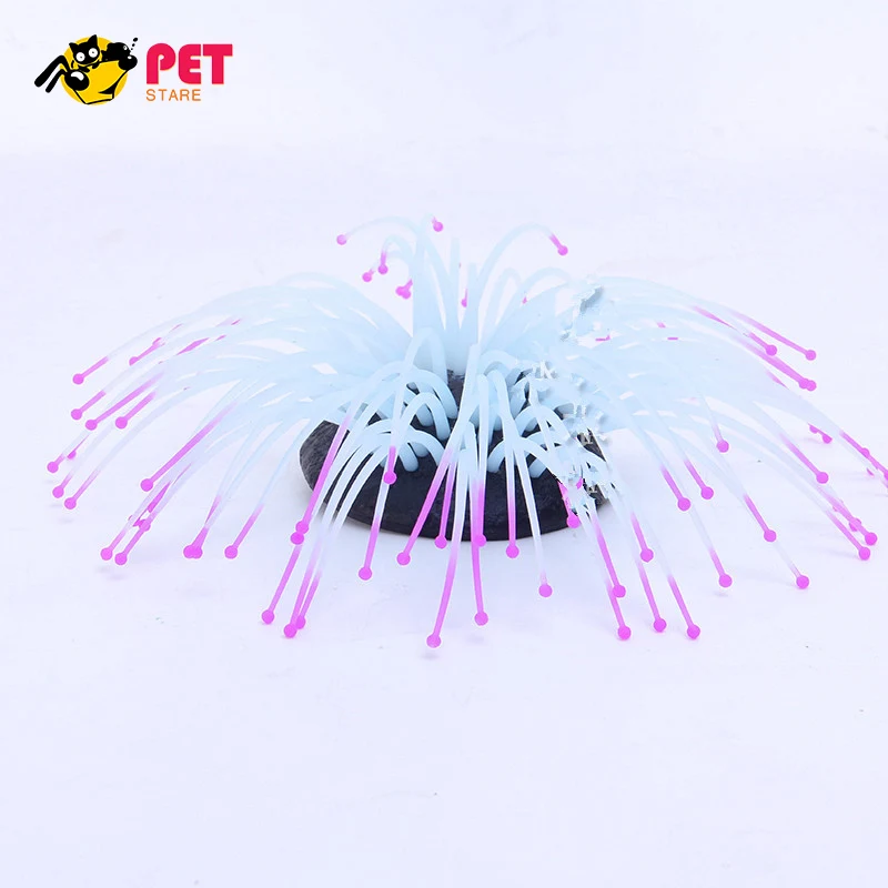 Aquarium Decorations Govine Glowing Effect Artificial Mushroom for Fish Tank Plastic Ornament | Дом и сад