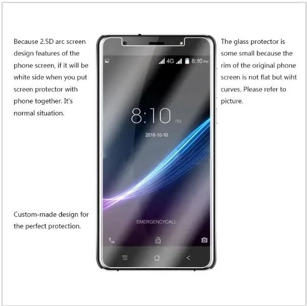 9H Premium Tempered Glass For Blackview R6 Screen Protector Toughened protective film 5.5&quot | Мобильные телефоны и