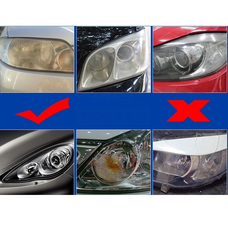 Автомобильный налобный фонарь полировка против царапин DIY для автомобиля фара