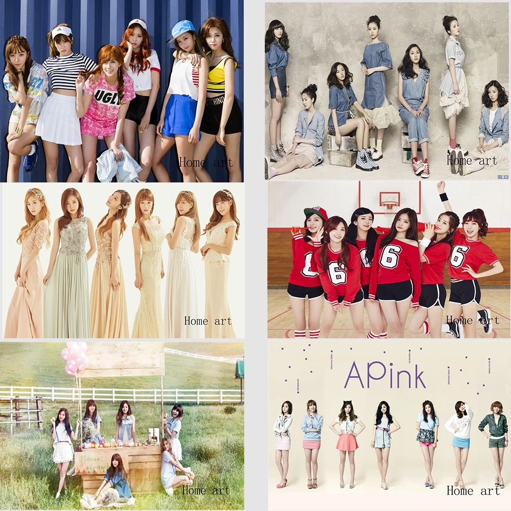 Обои Apink k pop прозрачные наклейки на стену украшение для дома хорошее качество