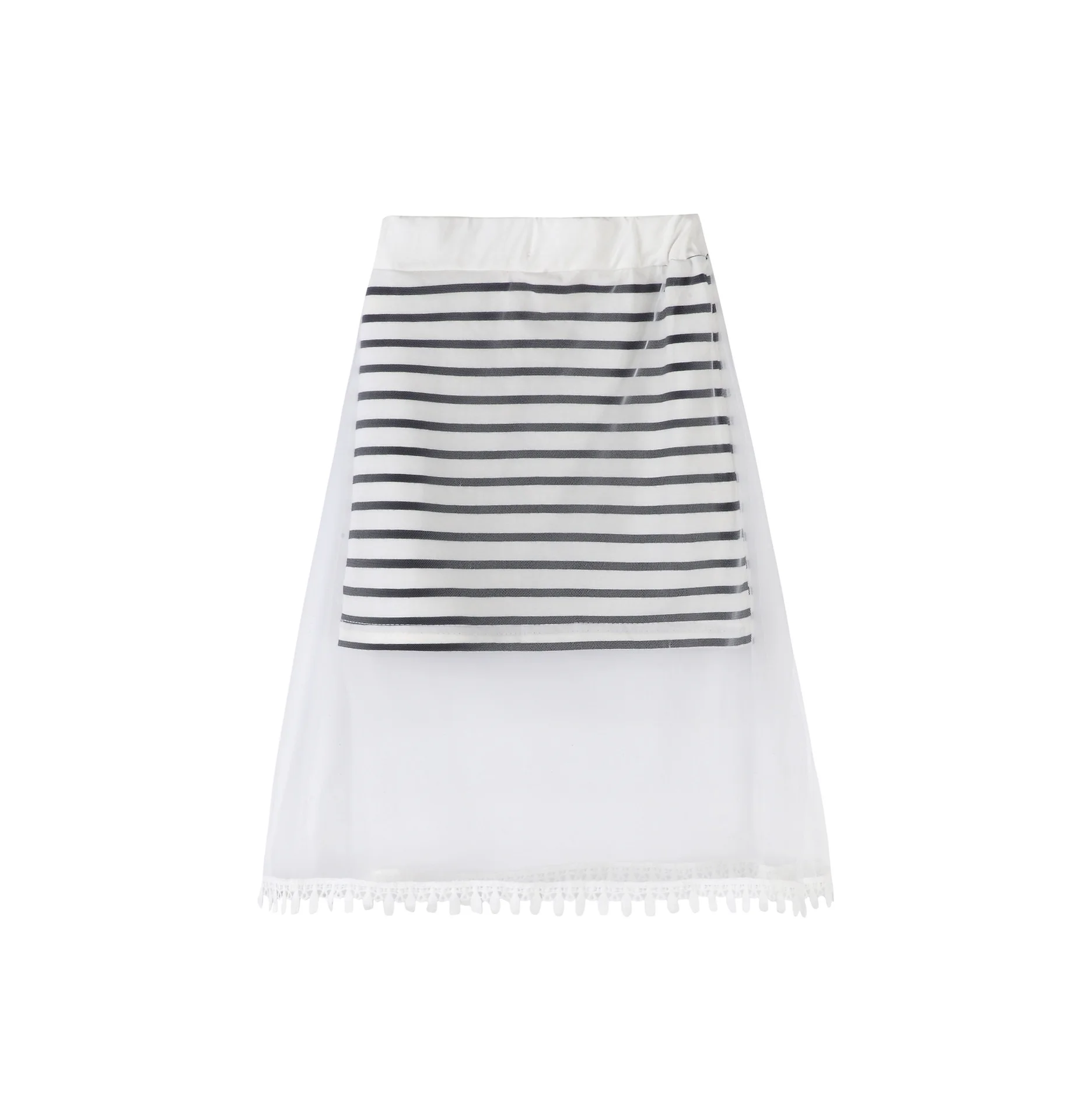 New Korean Mother and Daughter's Striped Lace Skirt 2019 Parents Children's Summer Family Matching Clothes Dad Son T Shirt | Мать и