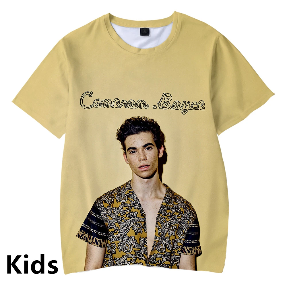 Детские футболки с 3D принтом Cameron Boyce модная летняя уличная одежда для детей 2019 |