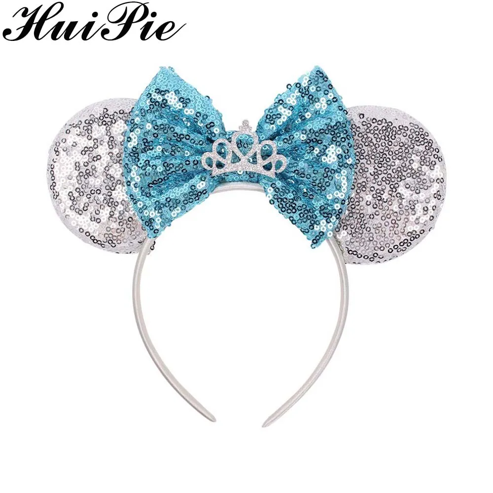 2020 головная повязка Анна и Эльза с ушками мыши розовое золото аксессуары для