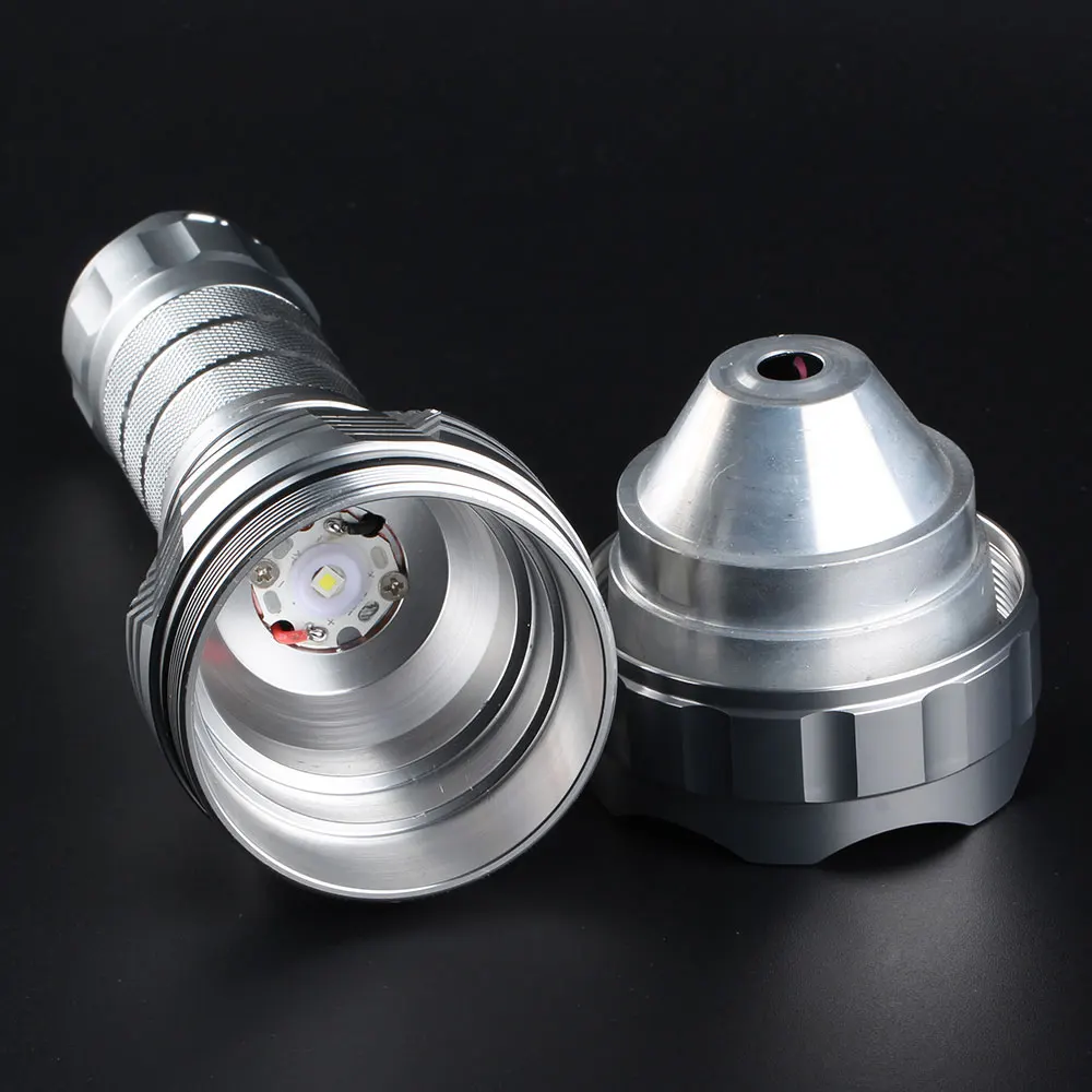 Серебряный светодиодный фонарик Convoy L2 CREE XPL HI|Фонарики и осветительные приборы| |