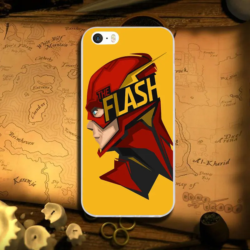 Superhero The Flash Man Soft TPU Silicone Mobile Phone Cases Cover for iPhone X XR XS Max 10 7 6 6s 8 Plus 4 4S 5 5S SE 5C Bags | Мобильные