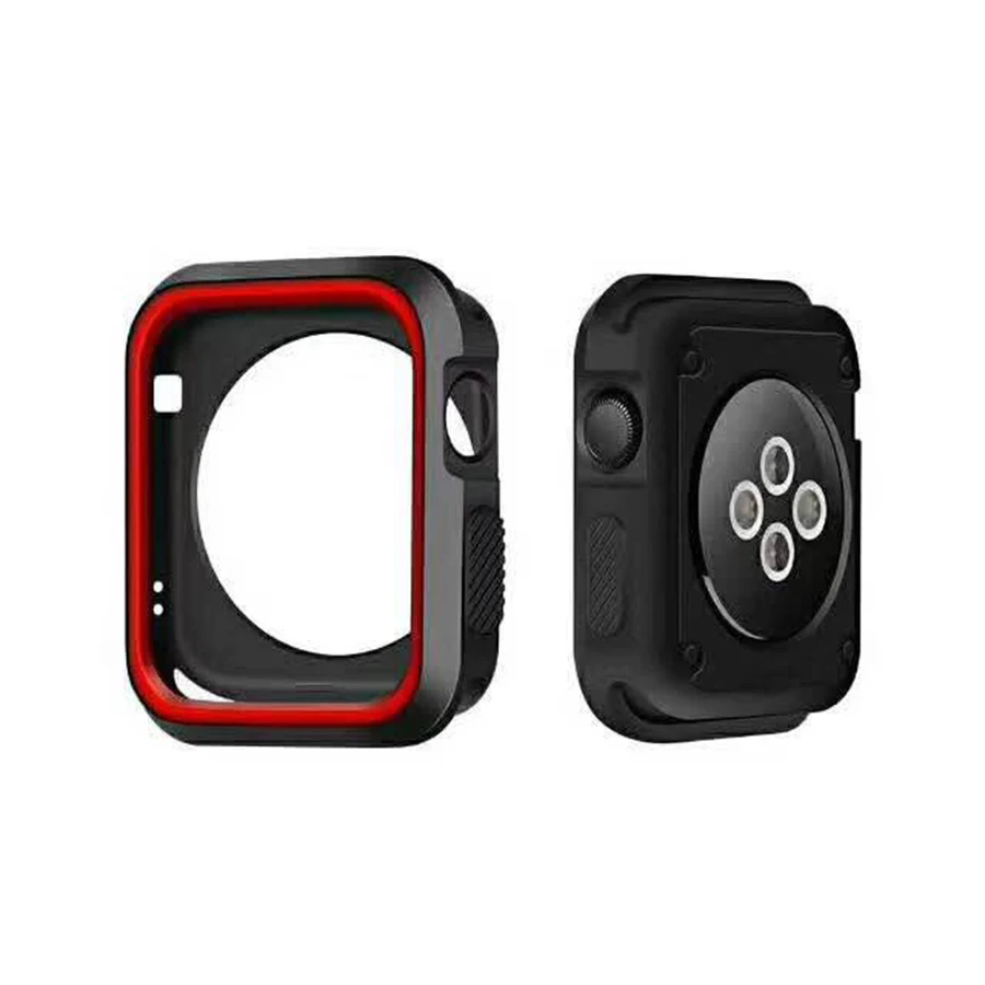 Силиконовый чехол для Apple Watch 42 мм 38 спортивный ремешок полностью резиновый