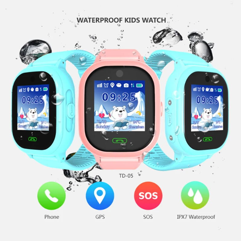 DS05 smart watch для детей с камеры IP67 Плавание gps Телефон SOS вызова расположение