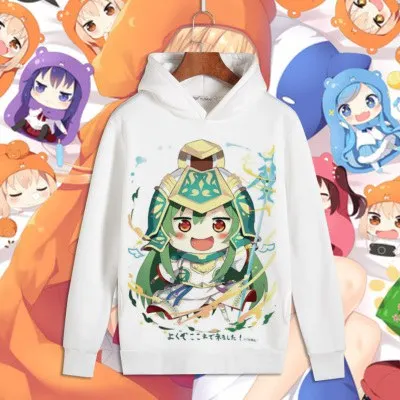 2 Himouto! Umaru-chan косплей мультипликационный персонаж дома Умару принт пуловер Толстовка толстовки для мужчин и женщин унисекс флисовая толстовка для осени - Цвет: 2