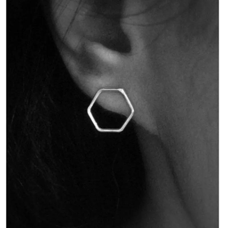Модные Простые геометрические круглые серьги женские минималистичные подарки