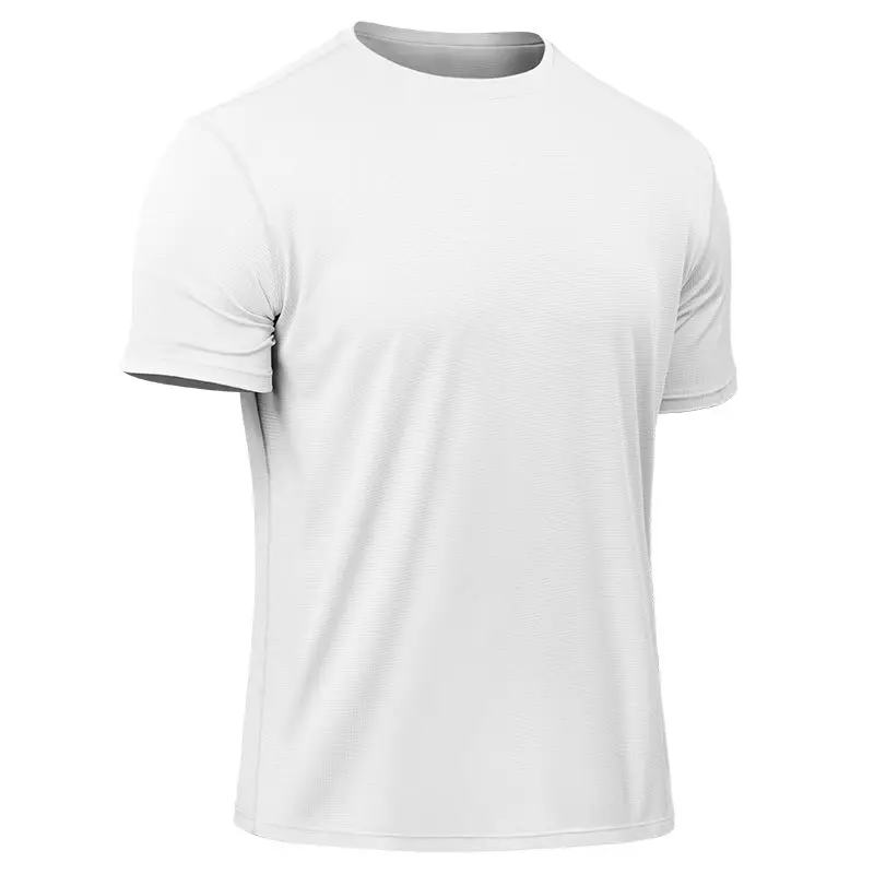 

M-3XL Plus Size Men Fast Dry Tight Tee Shirts Perspiration Workout Fitness T shirt Tops Short Sleeve