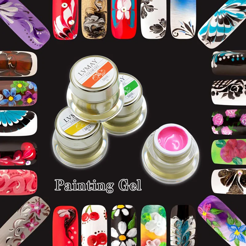 Гель краска для ногтей Lvmay 9 шт. супер баночка великолепные чернила гелевого