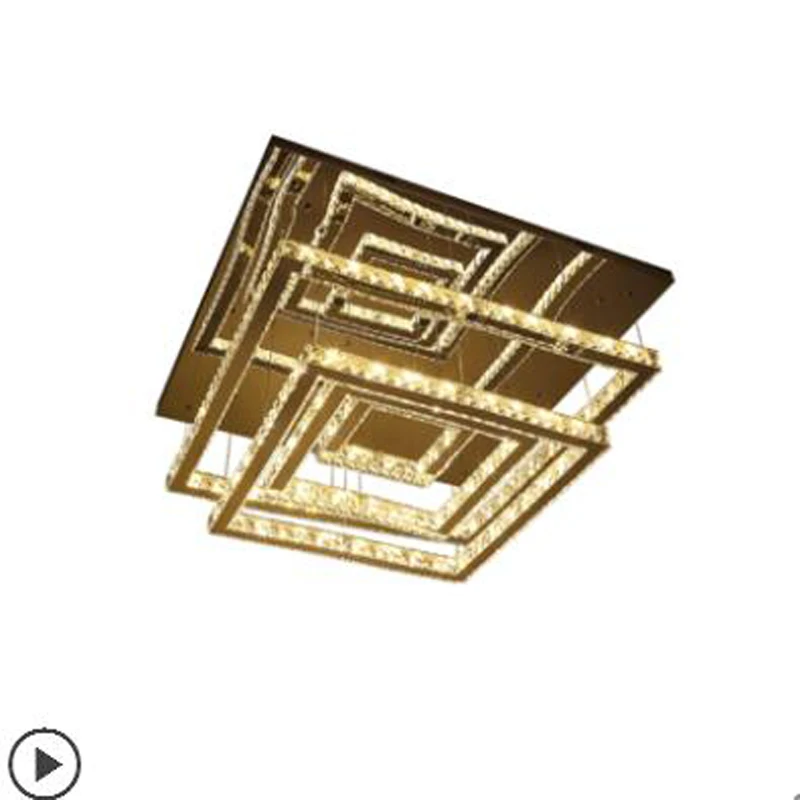 Лампа для гостиной прямоугольная домашняя атмосферная хрустальная лампа