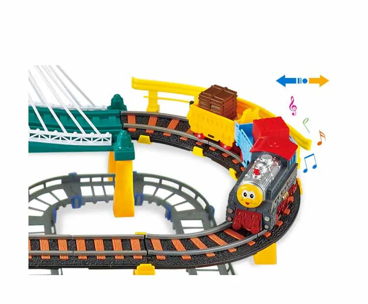 Железная дорога игрушки для детей DIY трек автомобиль 1:25 светящаяся дорожка изогнутый мигающий Набор Модель автомобиля Детские трубы гоночный грузовик vip link
