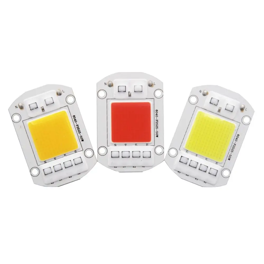 Умная IC AC COB Светодиодная лента 20 Вт 30 50 110 В 220 без водителя DIY заливающий