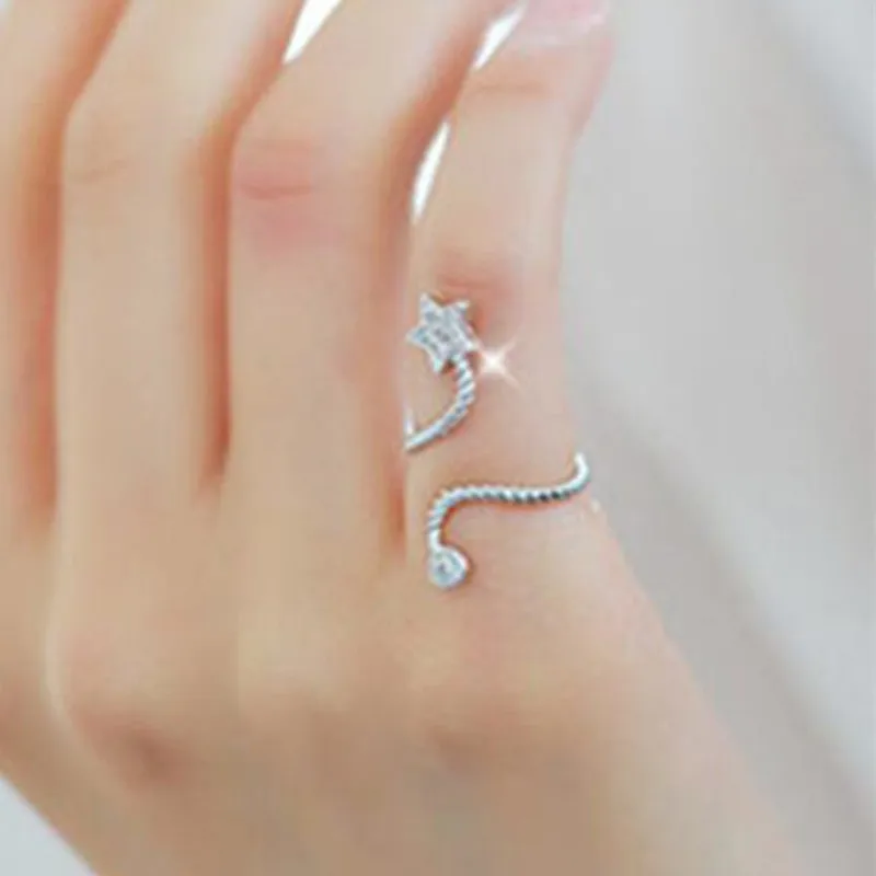 Arrival Punk Cool Charms Nail Sets Jewellery Finger Rings / Fake Nail Art Rings Women 2022 HOT
