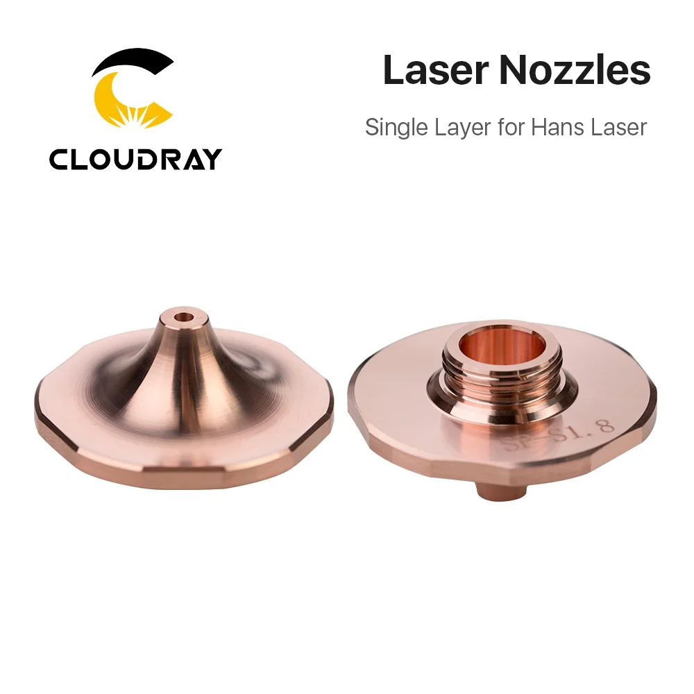 Форсунки лазерные Cloudray типа A DaZu SP однослойные диаметром 28 мм и 1 6 8 для лазера Hans