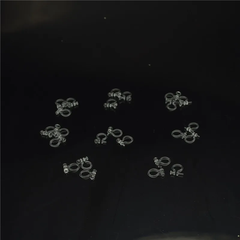 100 шт. прозрачные пластиковые u образные зажимы для сережек|diy earrings|earring findingearrings diy