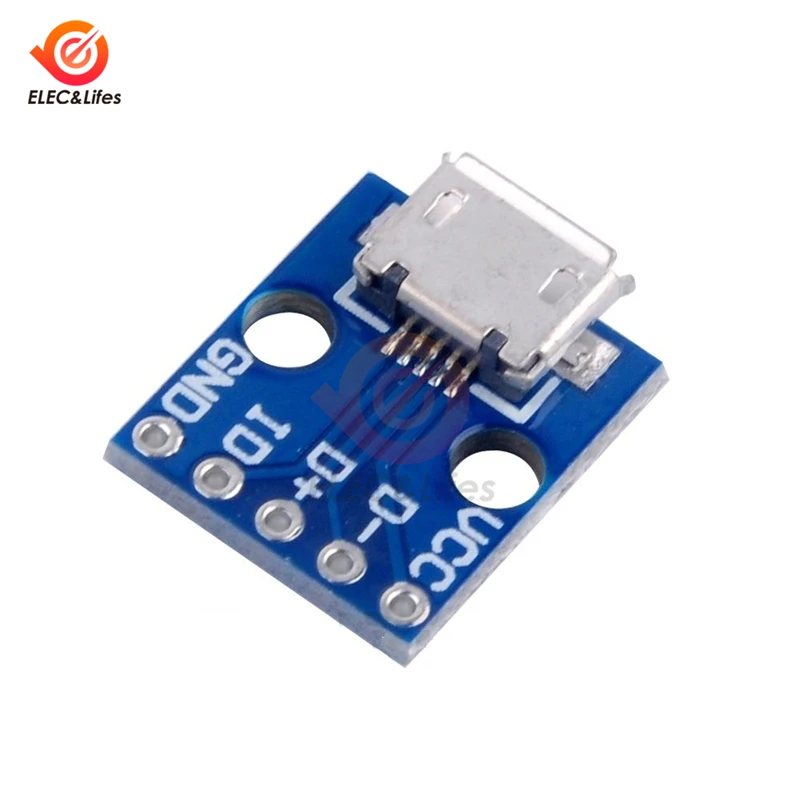 5 шт. в Micro USB CJMCU адаптер питания коммутационная плата интерфейсный модуль синий