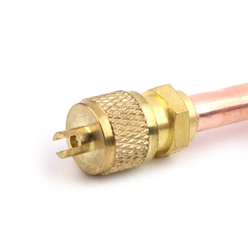 MEXI 10pcs Air Conditioner Refrigeration Access Valves 6mm OD Copper Tube Filling Parts | Refrigerator