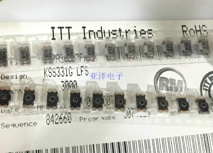 Оригинальный сенсорный переключатель KSS331G SMD 20 шт./лот Боковая кнопка 3 5*7 KSS341G