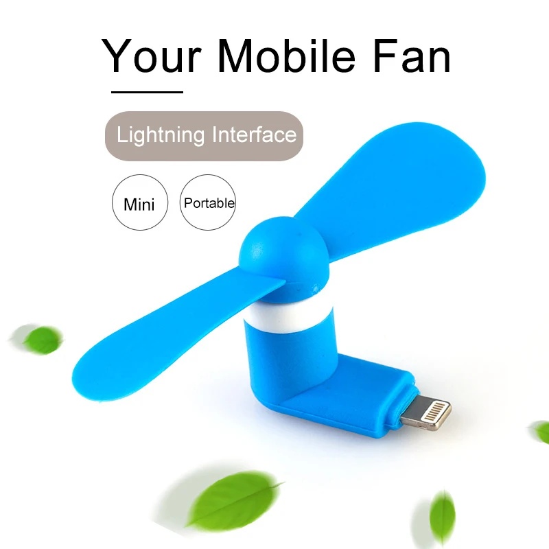 Мини-вентиляторы USB для Lightning интерфейс iPhone X 8 7 Plus 2 в 1 портативный Micro вентилятор