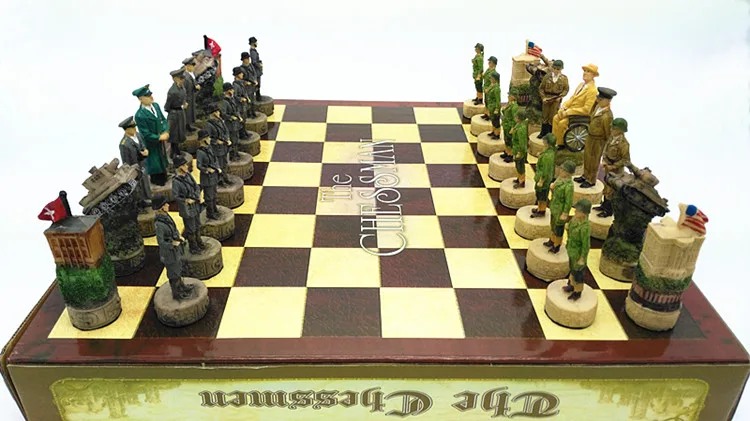 Второй мировой войны Новый стиль шахматы смолы 36*36*6 см для детских игр