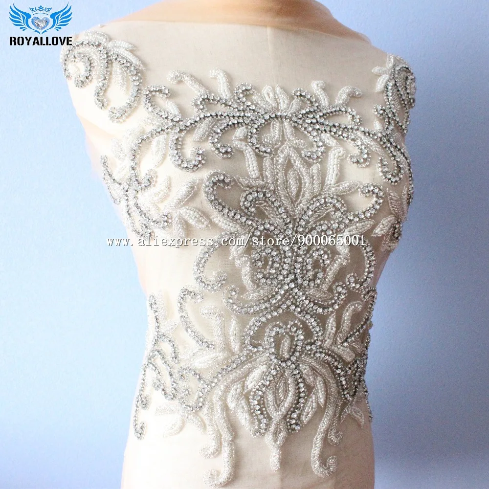Стразы аппликация искусственная панель свадебное платье модное кружевное