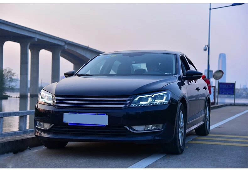 Автомобильный светильник VLAND для VW Passat B7 US Verson головной светильник 2012- водонепроницаемый головной светильник DRL динамический сигнал поворота Hid ксеноновый луч
