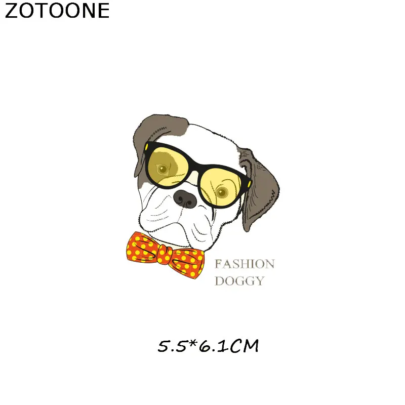 85 ZOTOONE/милые животные, нашивки с полосками, набор, железные Переводные нашивки в форме собак для девочек, детская футболка, одежда, сделай сам, переводные наклейки, G - Цвет: 85