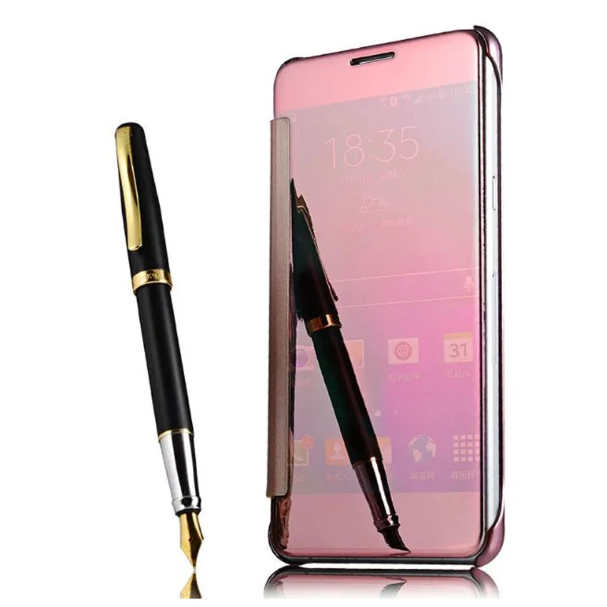 Откидная крышка чехол для телефона для samsung Galaxy S6 S6 край SM G920 G920F G920i SM G920F SM G920 SM G925 G925F SM G925 SM G925F - Цвет: Rose god