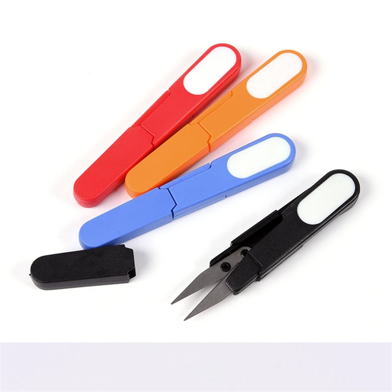 Multifunctional Stainless Steel Fly Fishing Plier Scissor Line Cutter Portable Plastic Handle With Covers Mini Tool Random Color | Спорт и