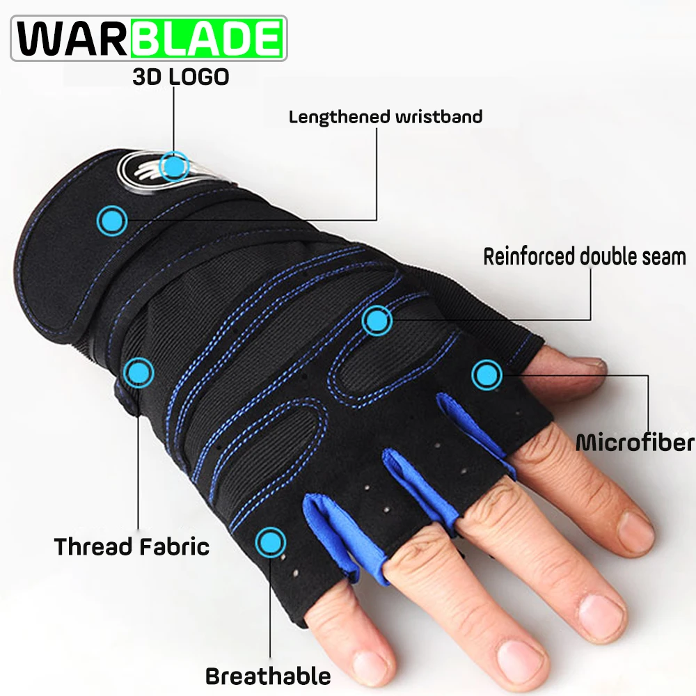 

WarBLade 1Pair Weight Lifting Glove Half Finger Anti-skid Gym Training Fitness Gloves Bodybuilding Workout Sports Gym Gloves