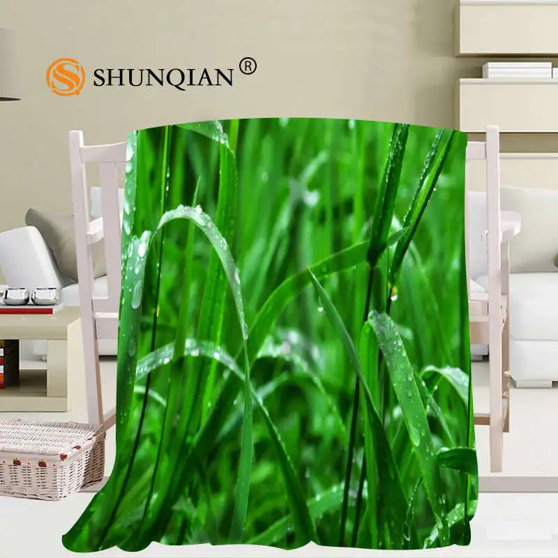 ?? カスタムグリーン草ブランケットfalafel毛布ソファ/ベッド/飛行機旅行Bedding56x80inch 50X60inch 40X50inch