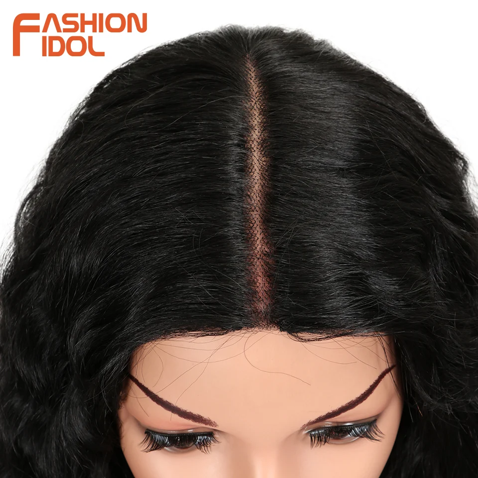 Мода IDOL Hair 28 дюймов мягкий длинный кудрявый I парик на кружеве для черных женщин синтетические волосы термостойкие парики для женщин