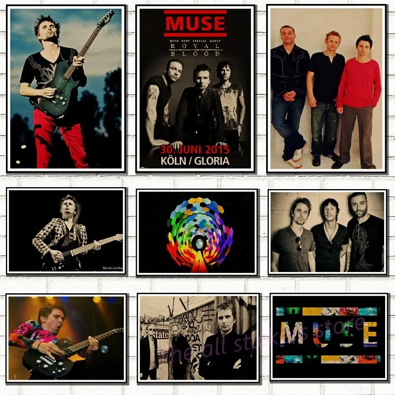 Muse постер. muse рок музыка винтажный Ретро постер крафт бумага декоративная